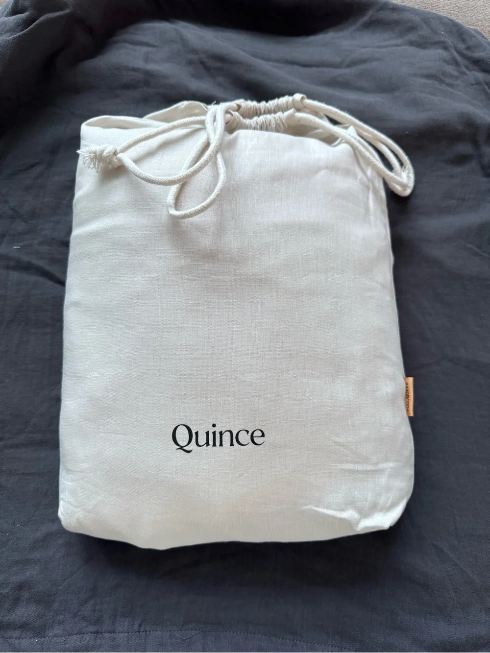 Quince European Linen Duvet Cover Set Full Queen Sand NWT 3pc Best Seller